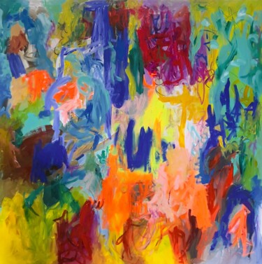 Peinture intitulée "Ode à la Joie" par Muriel Deumie, Œuvre d'art originale, Acrylique