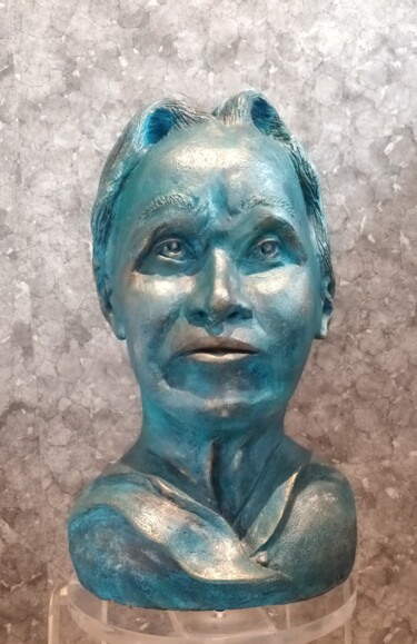 Sculpture titled "MARYSE la généreuse" by Zou.Sculpture, Original Artwork, Terra cotta