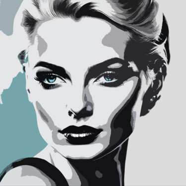 数字艺术 标题为“Grace Kelly No.1” 由Ninn, 原创艺术品, AI生成的图像