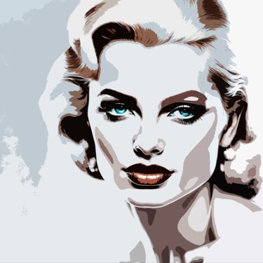 数字艺术 标题为“Grace Kelly No.3” 由Ninn, 原创艺术品, AI生成的图像