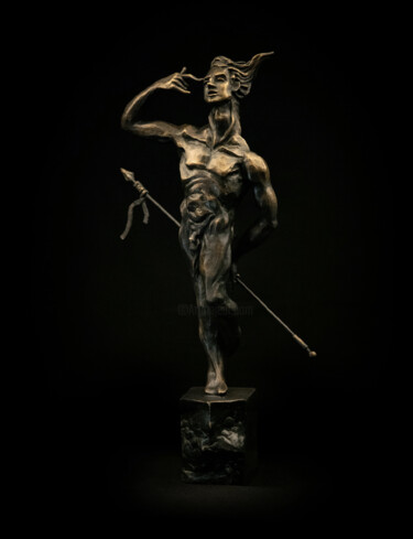 Sculpture titled "Bronze age Man" by Hayk Hovhannisyan, Original Artwork, Bronze