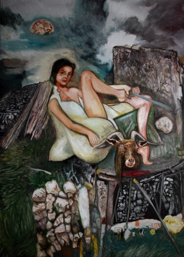 Personnage.06 Arts numériques intitulée "Personnage.06" par José Sales Albella, Œuvre d'art originale, Huile