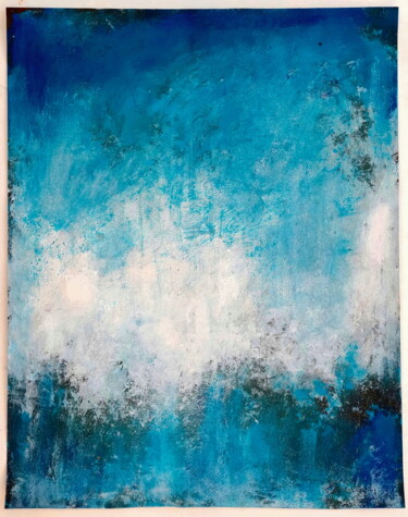 Malerei mit dem Titel "No. 2006_Bleu givré…" von Guido Lötscher, Original-Kunstwerk, Acryl