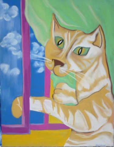 Peinture intitulée "la fugue" par Nadege Frazié, Œuvre d'art originale