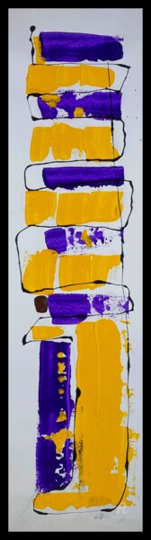 Painting titled "acrylique 19" by Didou, Original Artwork, Acrylic