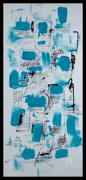 Painting titled "acrylique.22" by Didou, Original Artwork, Acrylic