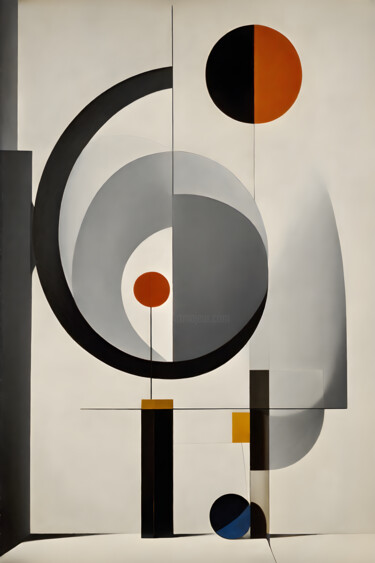 Digitale Kunst getiteld "Abstra 0223" door Sid, Origineel Kunstwerk, AI gegenereerde afbeelding
