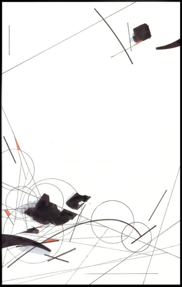 图画 标题为“con/struct_233” 由Ernst Kruijff, 原创艺术品, 墨