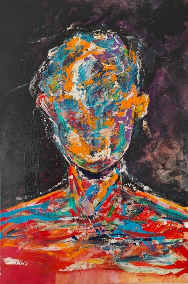 Painting titled "Inside out" by Atignas Art, Original Artwork, Acrylic