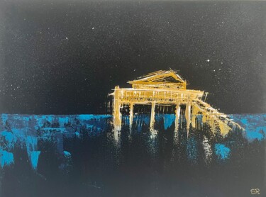 绘画 标题为“Cabane tchanquée by…” 由Sandrine Roux, 原创艺术品, 丙烯