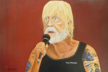 Painting titled "MON AMI" by Pascal Ricochon, Original Artwork, Oil