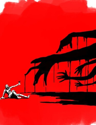 GANÂNCIA 数字艺术 标题为“GANÂNCIA” 由Marcelo Oliveira (Tchelixo), 原创艺术品, 数字油画