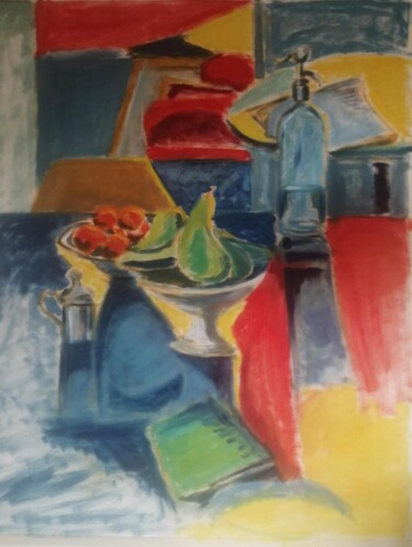 Peinture intitulée "Eau de Seltz et poi…" par Martin Jobert, Œuvre d'art originale, Huile