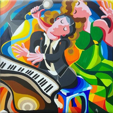 Painting titled "ACCORDI" by Giuliano Auriti, Original Artwork, Acrylic
