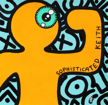 绘画 标题为“Sophisticated Keith” 由Frederic Jacquet, 原创艺术品, 丙烯