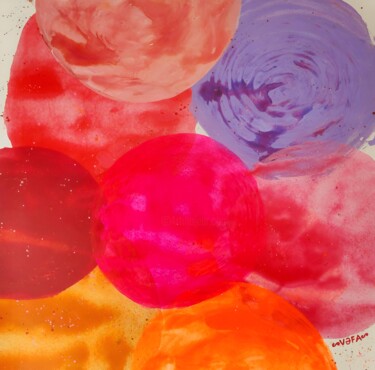 Meditative Planets - Print 印花与版画 标题为“Meditative Planets…” 由Vafa Majidli, 原创艺术品, 数字打印