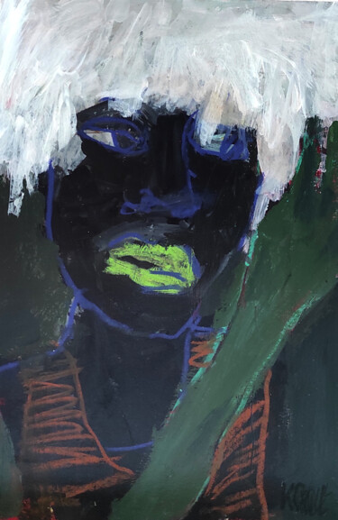 图画 标题为“Porträt 22” 由Barbara Kroll, 原创艺术品, 丙烯