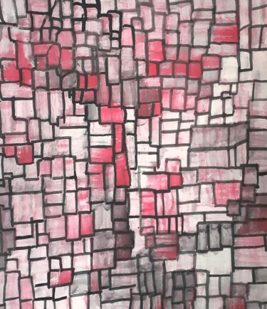 Pittura intitolato "草莓" da Zhao Le Men, Opera d'arte originale, Inchiostro