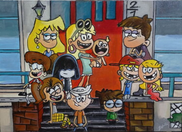 绘画 标题为“The Loud House” 由Areva, 原创艺术品, 油
