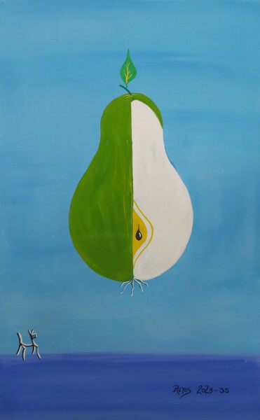 Pintura titulada "2023-33" por Reyes Solis Fernandez, Obra de arte original, Témpera