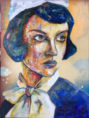 Peinture intitulée "New nurse" par Pascal Fairier, Œuvre d'art originale, Acrylique