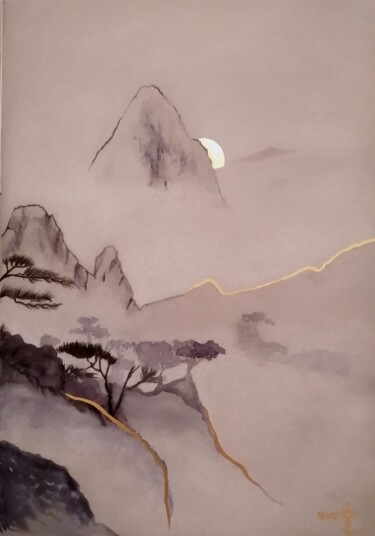 绘画 标题为“Paysage” 由Sophie Devignot, 原创艺术品, 粉彩