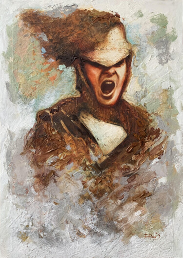 Officer Peinture intitulée "Officer" par Dmytro Boykov, Œuvre d'art originale, Huile