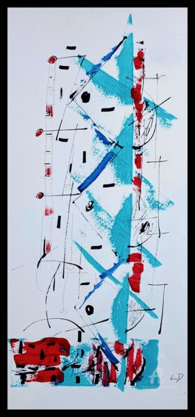 Painting titled "acrylique 38" by Didou, Original Artwork, Acrylic