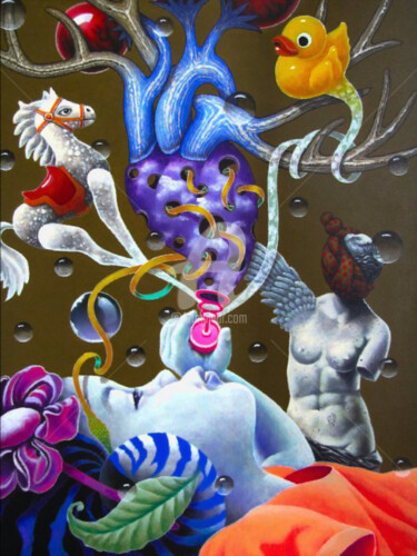 印花与版画 标题为“Physical graffiti II” 由Karl Alinghi, 原创艺术品, 数字油画