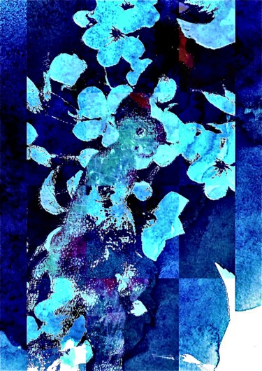 数字艺术 标题为“BlueMoon Keye” 由Marcelle Delacité, 原创艺术品, 数字油画