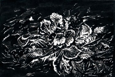 Tekening getiteld "Blowing Wind / Дуно…" door Vladimir Abaimov, Origineel Kunstwerk, Inkt