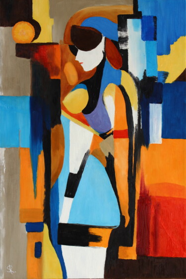 Peinture intitulée "Ange" par Serge Ra, Œuvre d'art originale, Huile