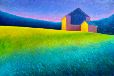 "Houses" başlıklı Tablo Mattia Riccadonna tarafından, Orijinal sanat, Petrol