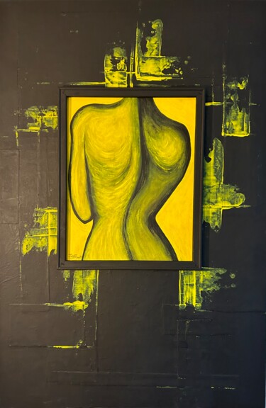 Peinture intitulée "L’androgyne" par David Josset, Œuvre d'art originale, Acrylique