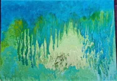 "La forêt" başlıklı Tablo Priscillia Leroy Lopez (Fleurhope) tarafından, Orijinal sanat, Akrilik