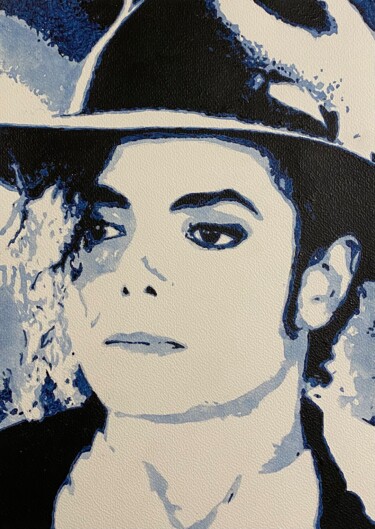 Painting titled "Michael" by Aurore Terrier, Original Artwork, Acrylic
