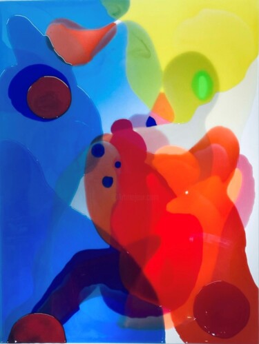 绘画 标题为“Abstract Dream 2” 由Alexandra Huelbach, 原创艺术品, 墨