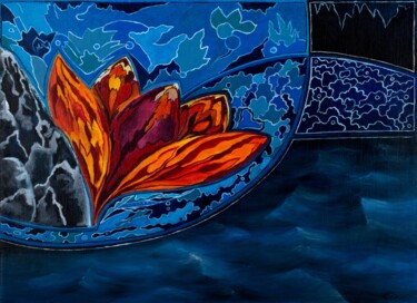 绘画 标题为“A new beginning” 由Svetlana Lebedeva, 原创艺术品, 油 安装在木质担架架上