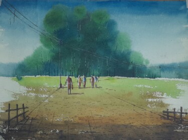 Peinture intitulée "Watercolour" par Saibal Singh Sonchoy, Œuvre d'art originale, Aquarelle