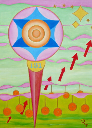 Peinture intitulée "CONNECTING WITH YOU…" par René Georges (RG.), Œuvre d'art originale, Huile