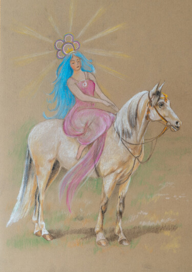 "Wiolinda" başlıklı Tablo Zbigniew Popadiuch tarafından, Orijinal sanat, Pastel