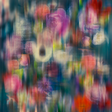 Digital Arts με τίτλο "Blurred garden" από Larisa Siverina, Αυθεντικά έργα τέχνης, Ψηφιακό Κολάζ