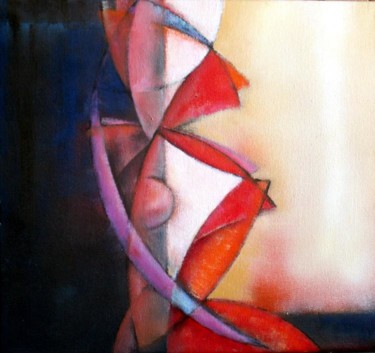 Painting titled "profyle" by Sibilla Bjarnason, Original Artwork, Acrylic