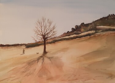 Au revoir Gourdouze Painting titled "Au revoir Gourdouze" by Eve Elikoff, Original Artwork, Watercolor