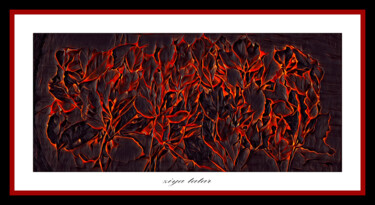 Arte digital titulada "Fire and forest" por Ziya Tatar, Obra de arte original, Pintura Digital