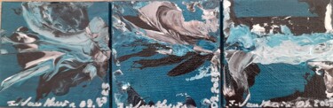 Explosions Peinture intitulée "Explosions" par Isabelle Vautherin, Œuvre d'art originale, Acrylique Monté sur Châssis en bois