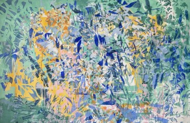 Painting titled "Landscape vision" by Sandra Smadja (Maya O’Maya), Original Artwork, Acrylic