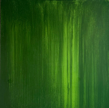 Schilderij getiteld "Pounamu" door Linda Mcfetridge, Origineel Kunstwerk, Acryl Gemonteerd op Frame voor houten brancard