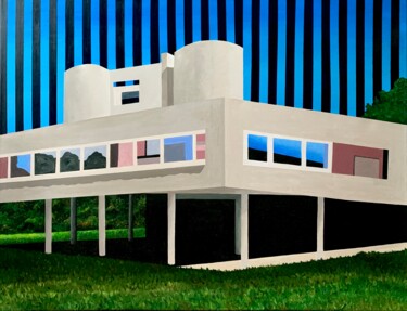 Painting titled "savoye faire" by L Flajore, Original Artwork, Acrylic Mounted on Wood Stretcher frame