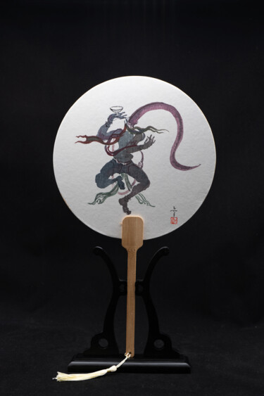 绘画 标题为“Dancer of the Bodhi…” 由Rui Wang, 原创艺术品, 墨 安装在artwork_cat.上